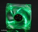 Fan 80mm Crystal Green 4 LEDs AK-170CG-4GNS