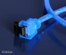 Cable SATA3 90� Blue UV 50cm AK-CBSA01-05BV