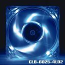 Fan 60mm LED Crystal Blue