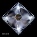 Fan 140mm White LED Quiet AK-195WH