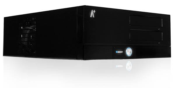 HTPC Case CS-GL3 Black - 2x80mm, (2x120+80 opt)