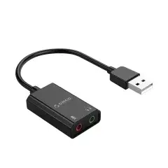 USB Sound card - Headphones, Mic, Black - SKT2-BK USB Sound card - Headphones, Mic, Black - SKT2-BK
