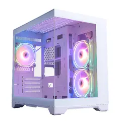 кутия Case mATX - MV6-TP White - 3 fans included кутия Case mATX - MV6-TP White - 3 fans included