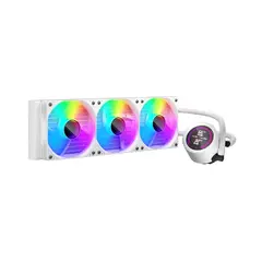 Water Cooling 360mm - Thunderstorm TS4 360 White - Digital Display, aRGB Water Cooling 360mm - Thunderstorm TS4 360 White - Digital Display, aRGB