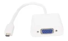 Адаптер Adapter Mini HDMI CM to VGA F White - CG592-0.15m Адаптер Adapter Mini HDMI CM to VGA F White - CG592-0.15m