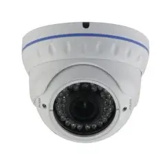 Analog Metal Dome Camera - 1/3 Sony Effio-E/700TVL/2.8-12mm F2.0/IR 30m/White - LIRDNTSHE Analog Metal Dome Camera - 1/3 Sony Effio-E/700TVL/2.8-12mm F2.0/IR 30m/White - LIRDNTSHE