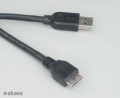 Cable USB 3.0 A-male->MicroB 1m AK-CBUB04-10BK Cable USB 3.0 A-male->MicroB 1m AK-CBUB04-10BK
