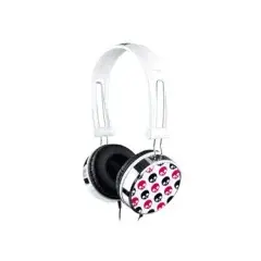 Headphones 17017B - White - Skulls Headphones 17017B - White - Skulls