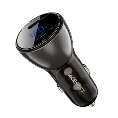 Fast Charger Car PD3.0 60W - B10 - USB-C x 2, Metal, Black Fast Charger Car PD3.0 60W - B10 - USB-C x 2, Metal, Black