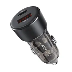 зарядно за кола Fast Charger Car PD3.0 60W - B12 - USB-C x 1, USB-A x 1, Black зарядно за кола Fast Charger Car PD3.0 60W - B12 - USB-C x 1, USB-A x 1, Black