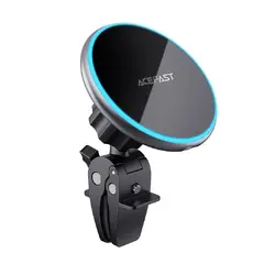 Стойка за телефон за кола Car phone holder - for Air vent, Wireless Magnetic Wireless Charging - D3 - Silver Стойка за телефон за кола Car phone holder - for Air vent, Wireless Magnetic Wireless Charging - D3 - Silver