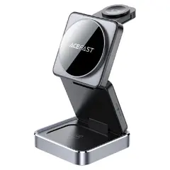 настолно устройство за безжично зареждане Desktop 3-in-1 Wireless Charging Holder - E20 Black настолно устройство за безжично зареждане Desktop 3-in-1 Wireless Charging Holder - E20 Black