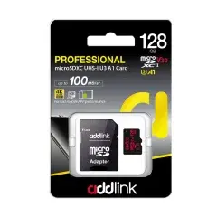 microSDXC 128GB Professional Class 10+ UHS-1 V30 U3 Adapter - ad128GBMSXU3A microSDXC 128GB Professional Class 10+ UHS-1 V30 U3 Adapter - ad128GBMSXU3A