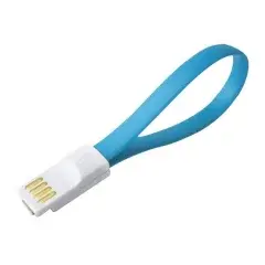 магнитен кабел Cable - USB AM/ Micro USB M Magnet Cable 22cm Blue магнитен кабел Cable - USB AM/ Micro USB M Magnet Cable 22cm Blue