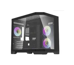 Разопакован продукт - кутия Case mATX - FT418 Black - 6 x 120 mm A-RGB fans included Разопакован продукт - кутия Case mATX - FT418 Black - 6 x 120 mm A-RGB fans included