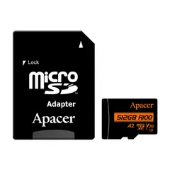 microSDXC 128GB UHS-I U3 V30 A2, Adapter - AP128GMCSX10U8-R microSDXC 128GB UHS-I U3 V30 A2, Adapter - AP128GMCSX10U8-R