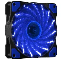 Fan 120mm - 15 BLUE LED lights - MAKKI-FAN120-15BL Fan 120mm - 15 BLUE LED lights - MAKKI-FAN120-15BL