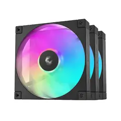 Комплект вентилатори Fan Pack 3-in-1 3x140mm - FD14 Black, Addressable RGB Комплект вентилатори Fan Pack 3-in-1 3x140mm - FD14 Black, Addressable RGB