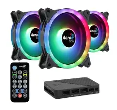 комплект вентилатори Fan Pack 3-in-1 3x120mm - DUO 12 Pro - Addressable RGB with Hub, Remote - ACF3-DU10227.11 комплект вентилатори Fan Pack 3-in-1 3x120mm - DUO 12 Pro - Addressable RGB with Hub, Remote - ACF3-DU10227.11