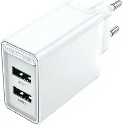 бързо зарядно Fast Charger 2 x QC3.0 18W White - FBAW0 бързо зарядно Fast Charger 2 x QC3.0 18W White - FBAW0