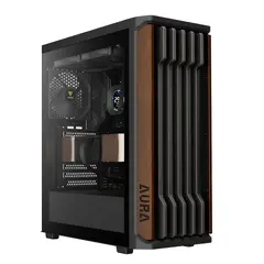 Case ATX - AURA GC11 Wood Black - USB-C Case ATX - AURA GC11 Wood Black - USB-C