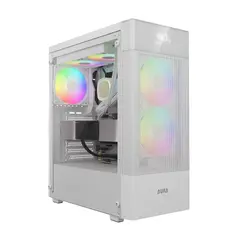 кутия Case ATX - AURA GC5 ELITE ARGB WH - Addressable RGB, Mesh, Digital Display кутия Case ATX - AURA GC5 ELITE ARGB WH - Addressable RGB, Mesh, Digital Display