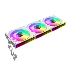 Fan Pack 3-in-1 3x120mm - FN12A-S3I-RW White, Reverse, Daisy-Chain, Addressable RGB Fan Pack 3-in-1 3x120mm - FN12A-S3I-RW White, Reverse, Daisy-Chain, Addressable RGB
