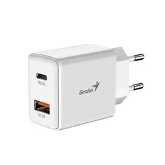 Fast Charger PD-20AC - 20W, USB-A, USB-C, PD3.0, QC3.0, White Fast Charger PD-20AC - 20W, USB-A, USB-C, PD3.0, QC3.0, White
