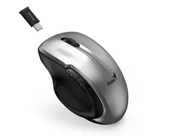 безжина безшумна мишка Mouse Wireless Silent - Ergo 8200S Silver - Silent, 2.4GHz, USB-C receiver безжина безшумна мишка Mouse Wireless Silent - Ergo 8200S Silver - Silent, 2.4GHz, USB-C receiver