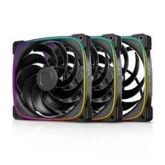 Fan Pack 3-in-1 140 mm, Reversed - Squama 2503RB-14 Black Fan Pack 3-in-1 140 mm, Reversed - Squama 2503RB-14 Black