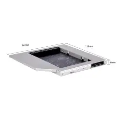 Laptop Caddy 9.0mm SATA3 HD9001-SS Laptop Caddy 9.0mm SATA3 HD9001-SS