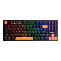 механична геймърска клавиатура Gaming Mechanical keyboard 87 keys, Orange caps TKL - KG901C механична геймърска клавиатура Gaming Mechanical keyboard 87 keys, Orange caps TKL - KG901C
