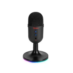 Gaming USB Microphone - MIC-06 Black - USB, RGB Gaming USB Microphone - MIC-06 Black - USB, RGB