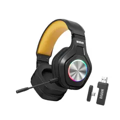 безжични геймърски слушалки Gaming Headphones Pulz 80W - Bluetooth, 2.4G - MARVO-HG9084W безжични геймърски слушалки Gaming Headphones Pulz 80W - Bluetooth, 2.4G - MARVO-HG9084W