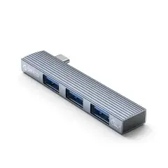 USB3.0/2.0 HUB 3 port TYPE C, Aluminum - AH-W13-GY USB3.0/2.0 HUB 3 port TYPE C, Aluminum - AH-W13-GY