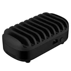 зарядна станция за мобилни устройства Charger Station 220V - 10 x USB 120W black - DUK-10P-EU-BK зарядна станция за мобилни устройства Charger Station 220V - 10 x USB 120W black - DUK-10P-EU-BK