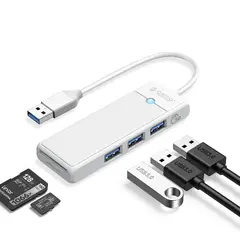 хъб USB3.0 HUB White - 3 x USB3.0, SD, TF - PAPW3AT-U3-015-WH хъб USB3.0 HUB White - 3 x USB3.0, SD, TF - PAPW3AT-U3-015-WH