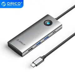 Type-C Docking Station Power Distribution 100W - HDMI, Type-C x 1, USB3.0 x 2, USB 2.0 x 1, LAN 1000Mbps Gigabit, VGA - PW11-8PC-GY-EP Type-C Docking Station Power Distribution 100W - HDMI, Type-C x 1, USB3.0 x 2, USB 2.0 x 1, LAN 1000Mbps Gigabit, VGA - PW11-8PC-GY-EP