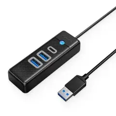 хъб HUB USB3.0 3 port - 2 x USB3.0, 1 x Type C, Black - PWC2U-U3-015-BK хъб HUB USB3.0 3 port - 2 x USB3.0, 1 x Type C, Black - PWC2U-U3-015-BK