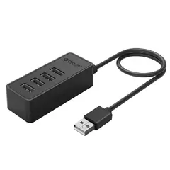 USB2.0 HUB 4 port - USB/Micro USB input, Black - W5P-U2-100-BK-EP USB2.0 HUB 4 port - USB/Micro USB input, Black - W5P-U2-100-BK-EP