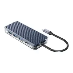 Type-C Docking Station Power Distribution 3.0 100W - HDMI, Type-C x 1, USB3.0 x 3, LAN, SD - WB-8P-GY Type-C Docking Station Power Distribution 3.0 100W - HDMI, Type-C x 1, USB3.0 x 3, LAN, SD - WB-8P-GY