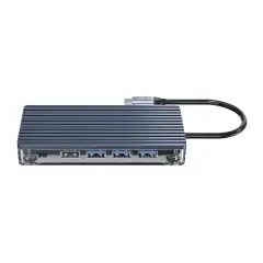 докинг станция Type-C Docking Station Power Distribution 3.0 100W - HDMI, Type-C x 1, USB3.0 x 3, USB 2.0 x 1, LAN, SD, VGA, Audio - WB-11P-GY докинг станция Type-C Docking Station Power Distribution 3.0 100W - HDMI, Type-C x 1, USB3.0 x 3, USB 2.0 x 1, LAN, SD, VGA, Audio - WB-11P-GY