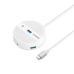 хъб HUB USB3.1 Type-C 4 port - 4 x USB3.0 White, Audio/Mic x 1 - YS4-C3-03-WH-BP хъб HUB USB3.1 Type-C 4 port - 4 x USB3.0 White, Audio/Mic x 1 - YS4-C3-03-WH-BP