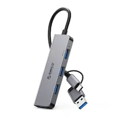 HUB USB-C/USB-A 4 port - USB3.0 x 1, USB2.0 x 3, Aluminium - YSA5-U3-GY HUB USB-C/USB-A 4 port - USB3.0 x 1, USB2.0 x 3, Aluminium - YSA5-U3-GY