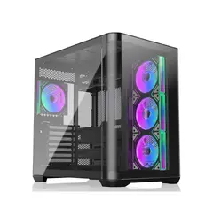 Case EATX - ATREUS BT4 Black - 4 x 120 mm Infinity Mirror ARGB Fans included Case EATX - ATREUS BT4 Black - 4 x 120 mm Infinity Mirror ARGB Fans included