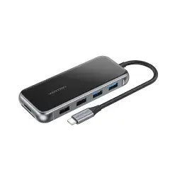 Type-C Docking Station Power Distribution 3.0 87W - HDMI, Type-C x 1, USB3.0 x 2, USB 2.0 x 2, LAN, SD/TF, VGA - TFGHB Type-C Docking Station Power Distribution 3.0 87W - HDMI, Type-C x 1, USB3.0 x 2, USB 2.0 x 2, LAN, SD/TF, VGA - TFGHB