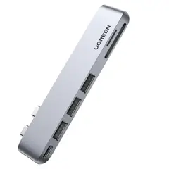 HUB for Apple Macbook Pro/Air USB3.1 Type-C x 2 - USB3.0 x 2, SD/TF, Power Distribution CM251 - 60560 HUB for Apple Macbook Pro/Air USB3.1 Type-C x 2 - USB3.0 x 2, SD/TF, Power Distribution CM251 - 60560