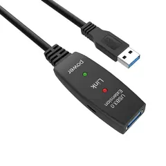 Кабел удължение USB 3.0 AM / AF Active Extension Cable 5M Black - CU827A-5.0m Кабел удължение USB 3.0 AM / AF Active Extension Cable 5M Black - CU827A-5.0m