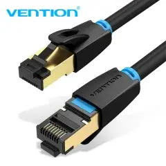 Кабел LAN SFTP Cat.8 Patch Cable - 0.5M Black 40Gbps - IKABD Кабел LAN SFTP Cat.8 Patch Cable - 0.5M Black 40Gbps - IKABD