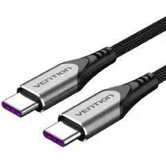 Кабел USB 2.0 Type-C to Type-C - 2.0M Black 5A Fast Charge - TAEHH Кабел USB 2.0 Type-C to Type-C - 2.0M Black 5A Fast Charge - TAEHH